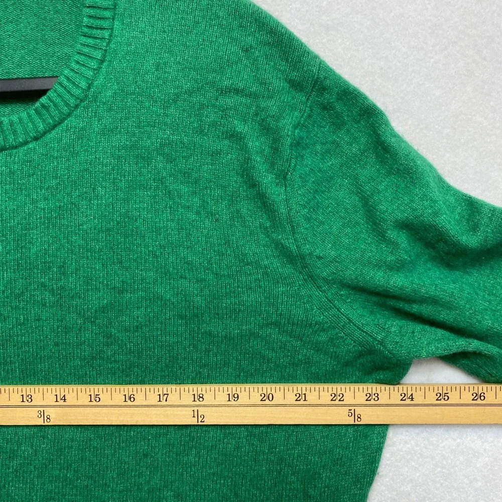 Banana Republic Sweater Mens XL Green Merino Wool Blend Crewneck Pullover